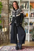 Ferguson Fair Isle Cardigan Black